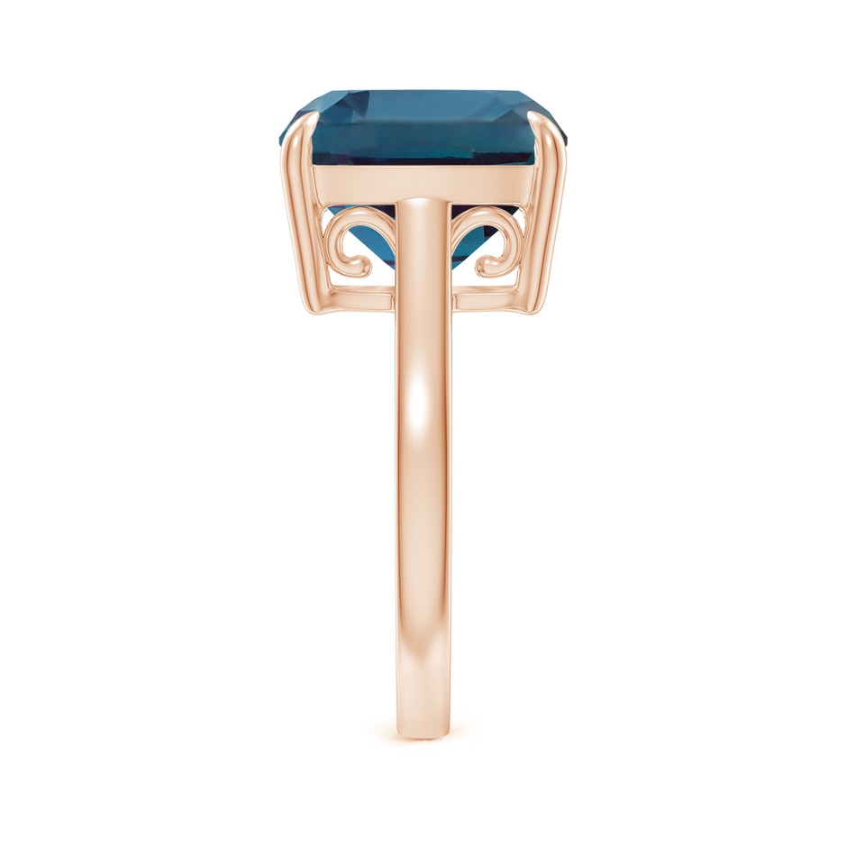 12mm Labgrown Classic Solitaire Cushion Lab-Grown Alexandrite Cocktail Ring in Rose Gold side 299