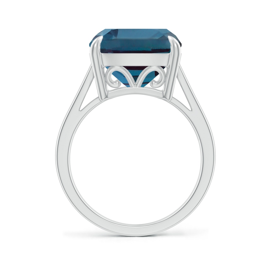 12mm Labgrown Classic Solitaire Cushion Lab-Grown Alexandrite Cocktail Ring in White Gold side 199