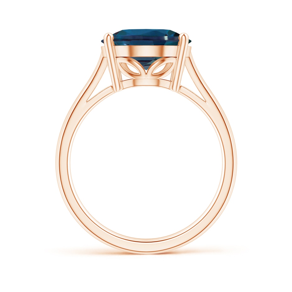 12x10mm Labgrown Oval Solitaire Lab-Grown Alexandrite Cocktail Ring in 18K Rose Gold side 199