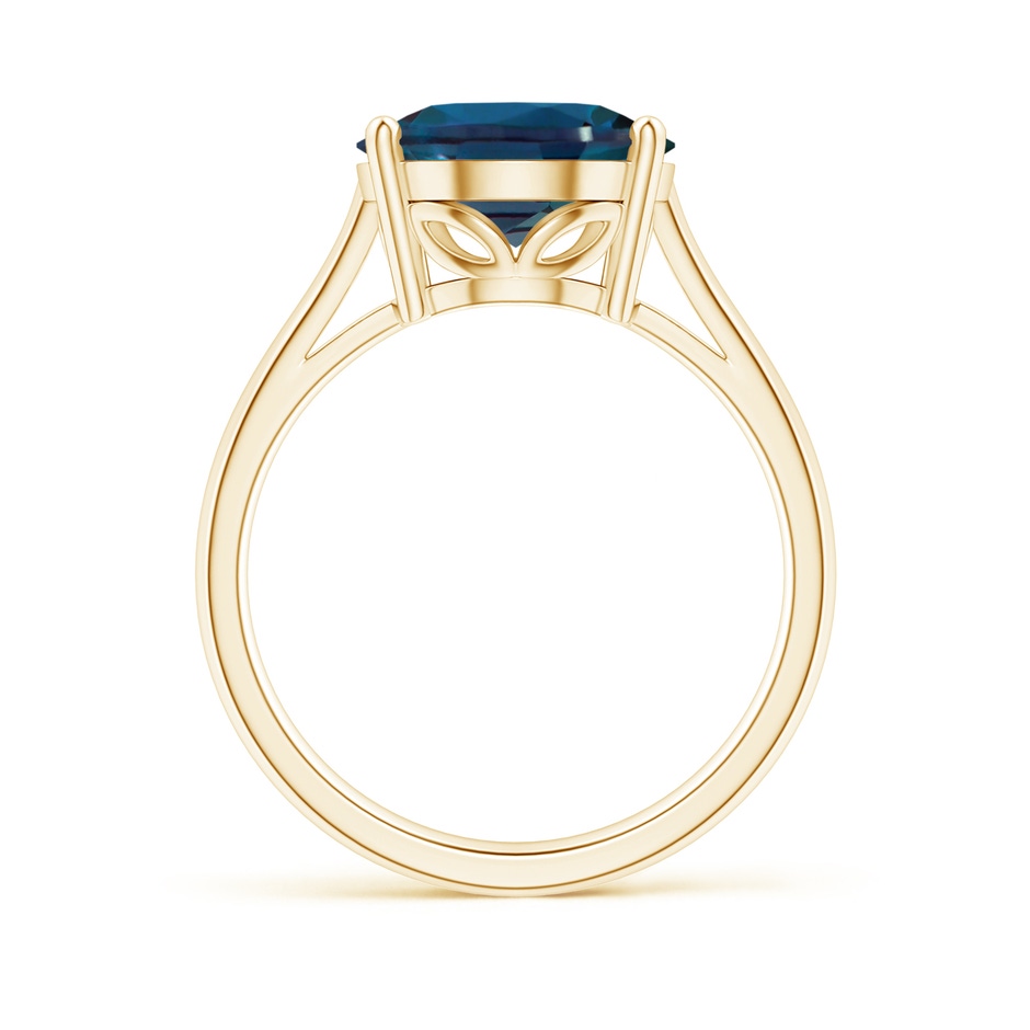 12x10mm Labgrown Oval Solitaire Lab-Grown Alexandrite Cocktail Ring in 18K Yellow Gold side 199