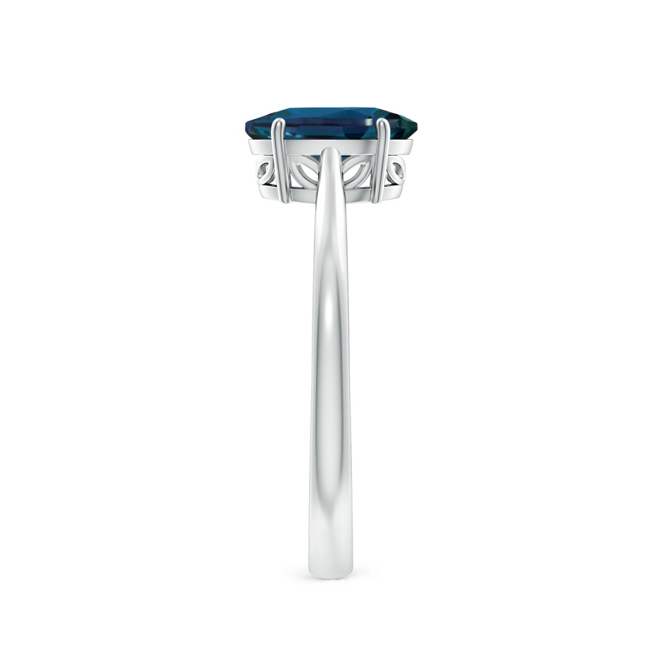 8x6mm Labgrown Oval Solitaire Lab-Grown Alexandrite Cocktail Ring in White Gold side 299