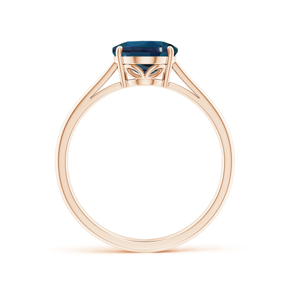 9x7mm Labgrown Oval Solitaire Lab-Grown Alexandrite Cocktail Ring in Rose Gold side 199