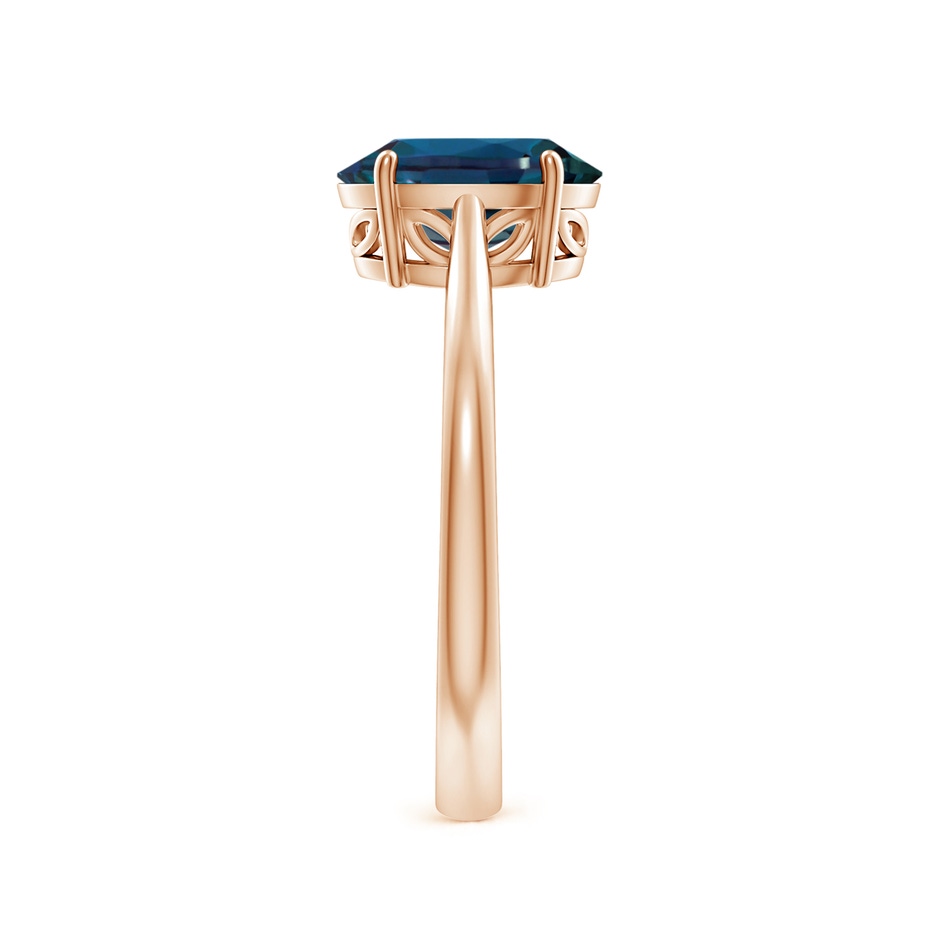 9x7mm Labgrown Oval Solitaire Lab-Grown Alexandrite Cocktail Ring in Rose Gold side 299
