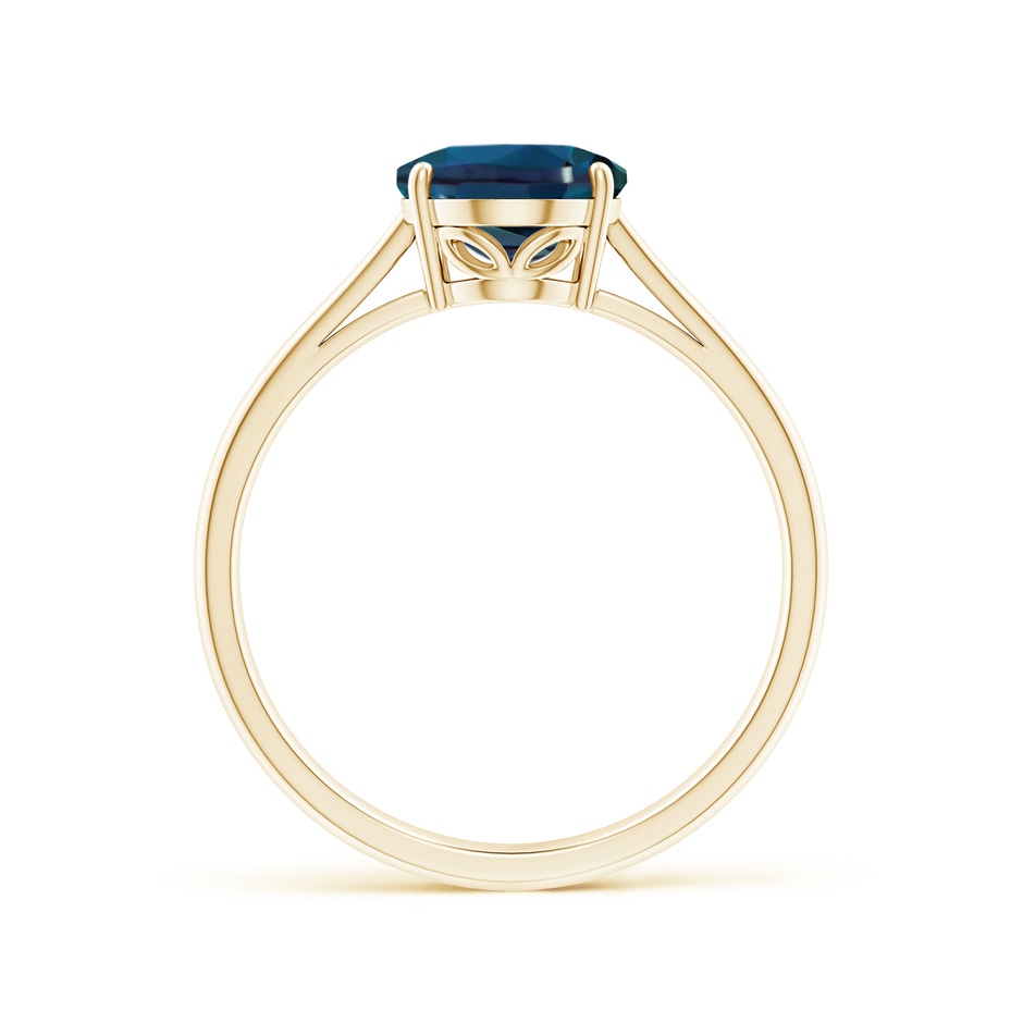 9x7mm Labgrown Oval Solitaire Lab-Grown Alexandrite Cocktail Ring in Yellow Gold side 199