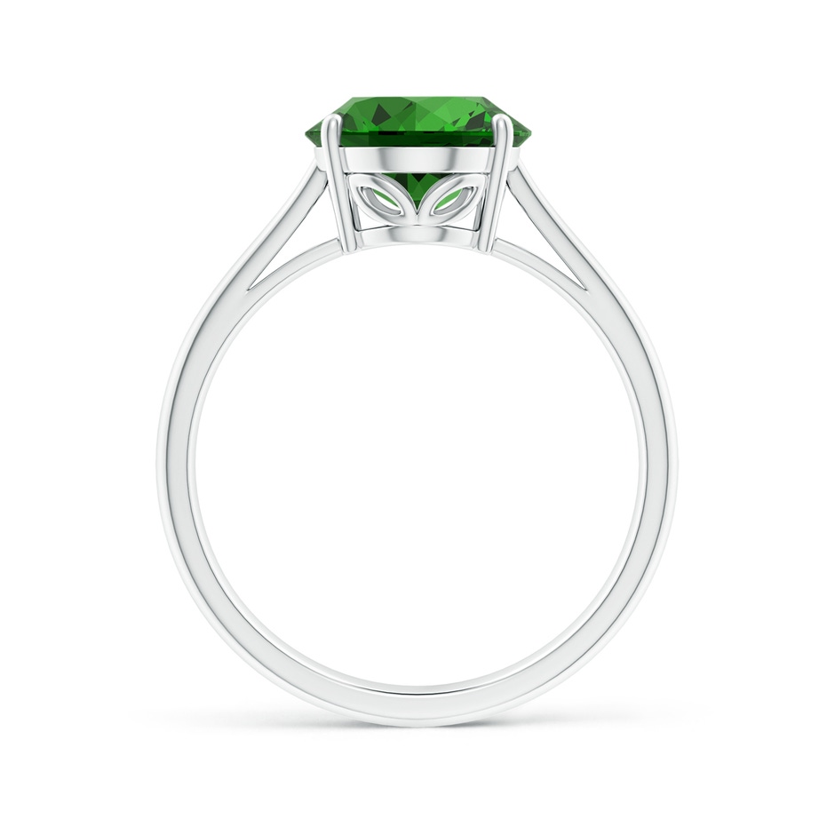 10x8mm Labgrown Lab-Grown Oval Solitaire Emerald Cocktail Ring in P950 Platinum side 199
