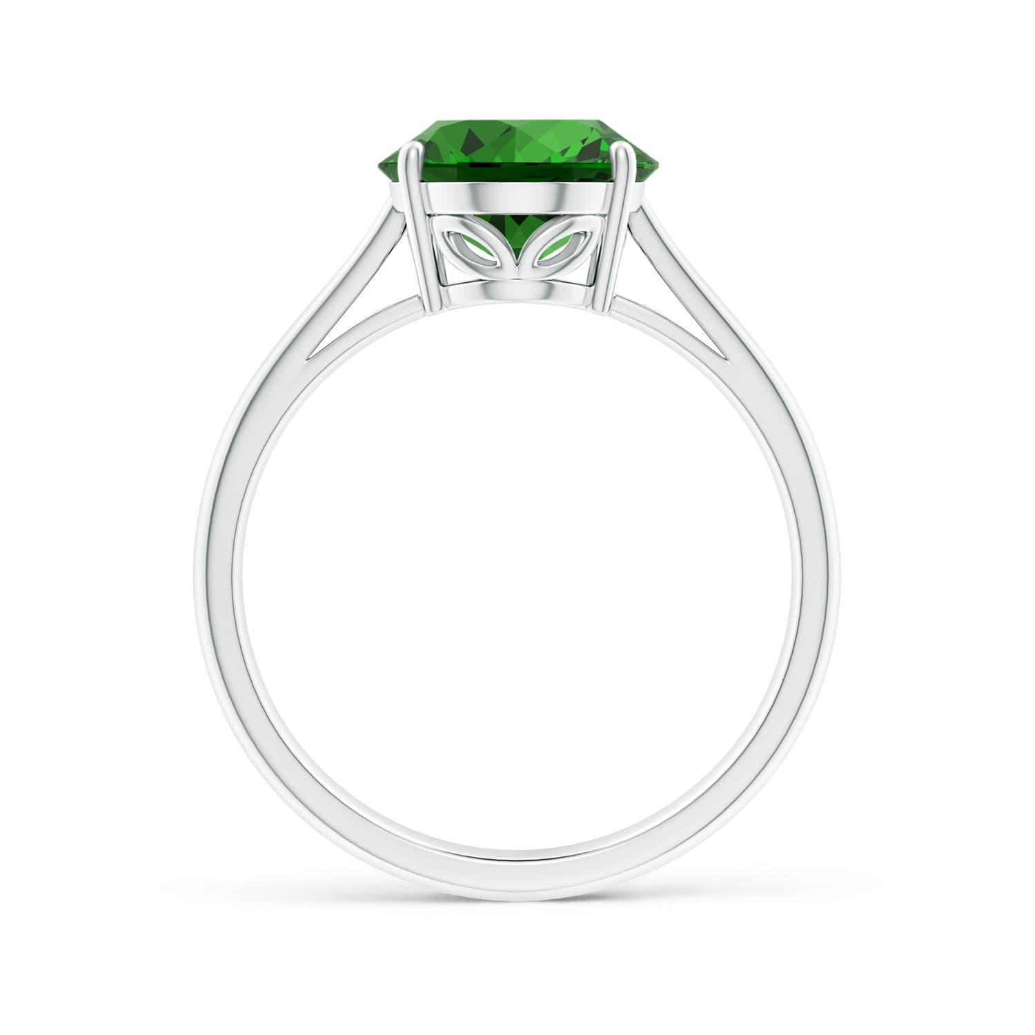 Premium - Lab-Grown Emerald / 2.25 CT / 14 KT White Gold