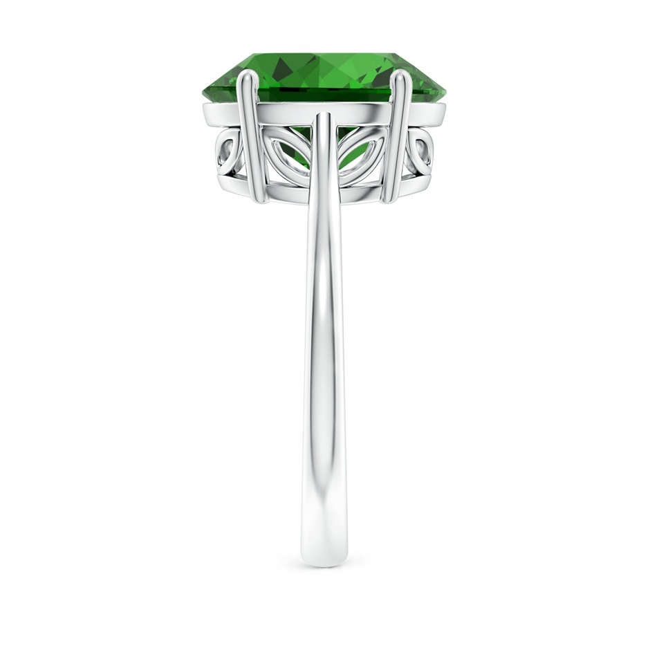 12x10mm Labgrown Lab-Grown Oval Solitaire Emerald Cocktail Ring in P950 Platinum side 299