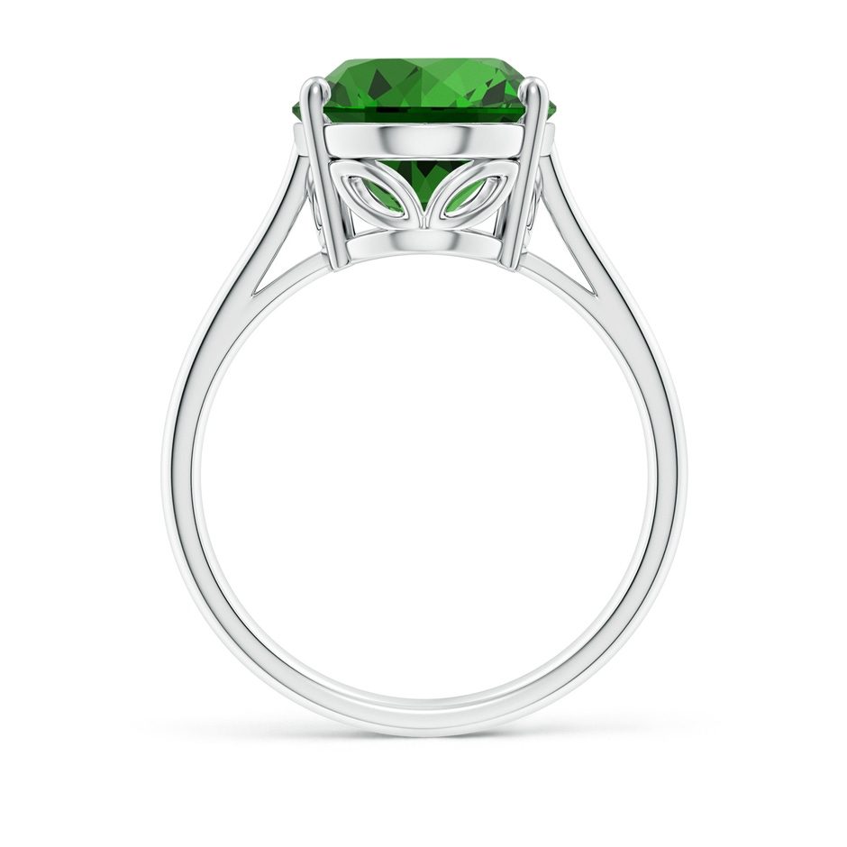14x10mm Labgrown Lab-Grown Oval Solitaire Emerald Cocktail Ring in P950 Platinum side 199