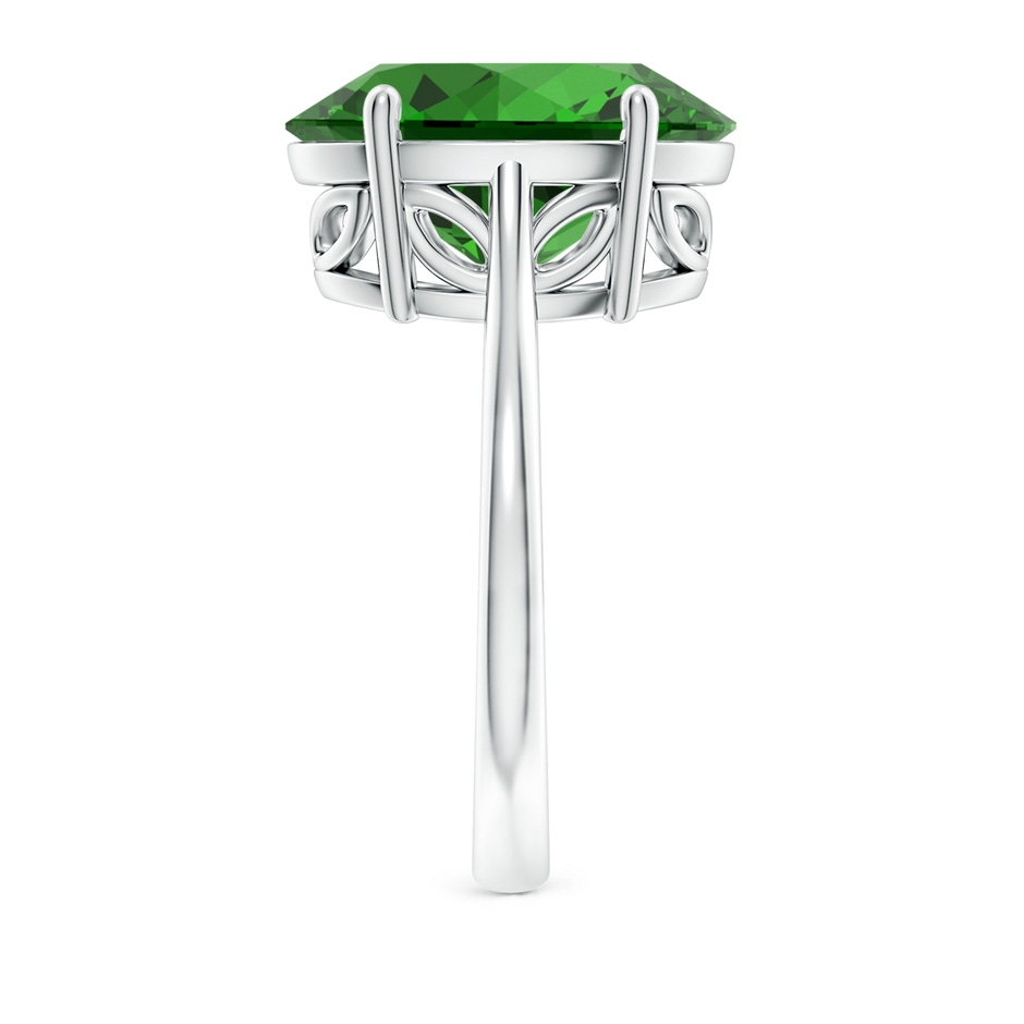 14x10mm Labgrown Lab-Grown Oval Solitaire Emerald Cocktail Ring in P950 Platinum side 299