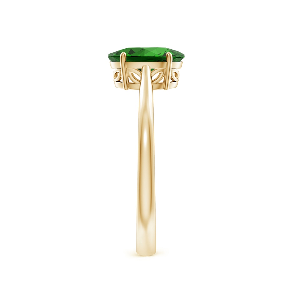 8x6mm Labgrown Lab-Grown Oval Solitaire Emerald Cocktail Ring in Yellow Gold side 299