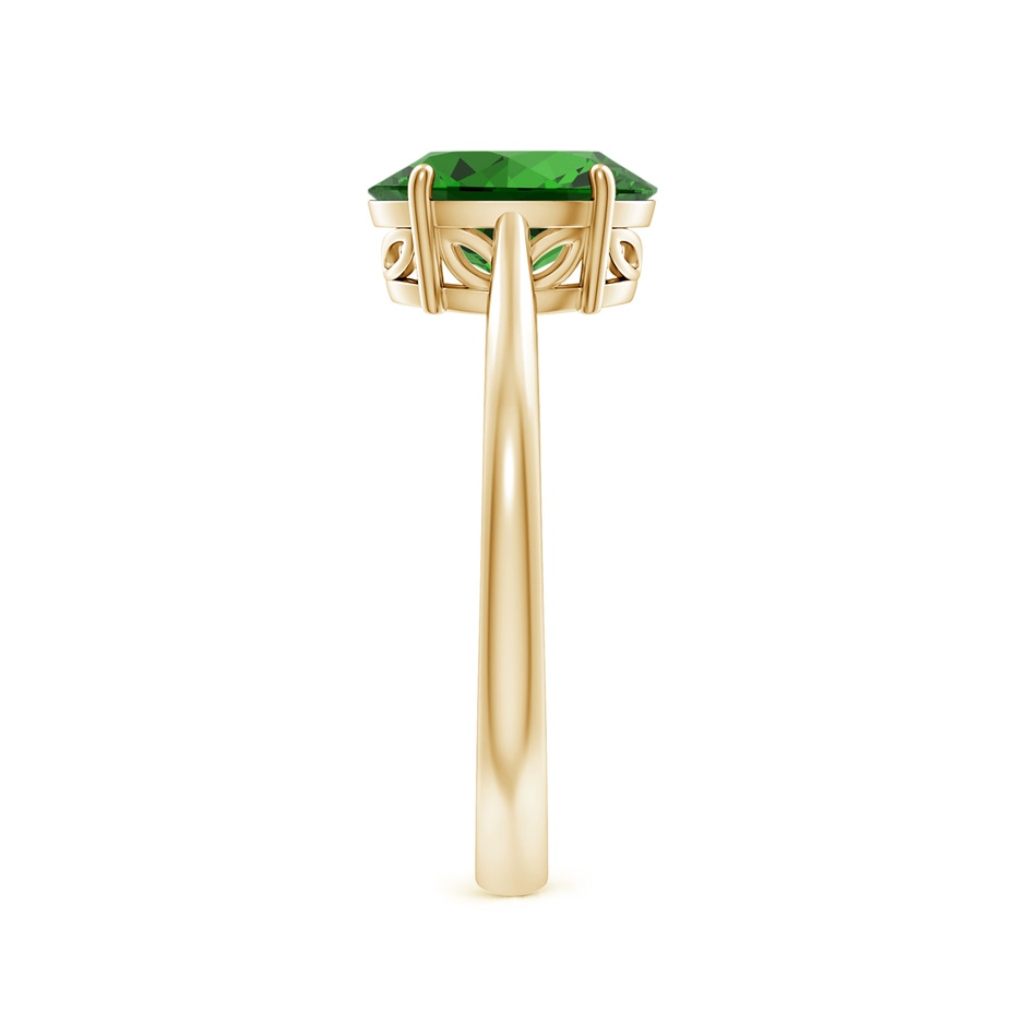 9x7mm Labgrown Lab-Grown Oval Solitaire Emerald Cocktail Ring in 18K Yellow Gold side 299