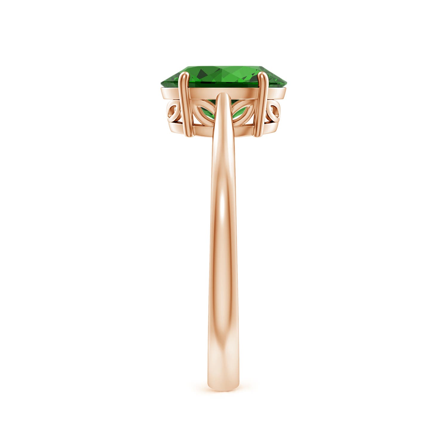 Premium - Lab-Grown Emerald / 1.5 CT / 14 KT Rose Gold