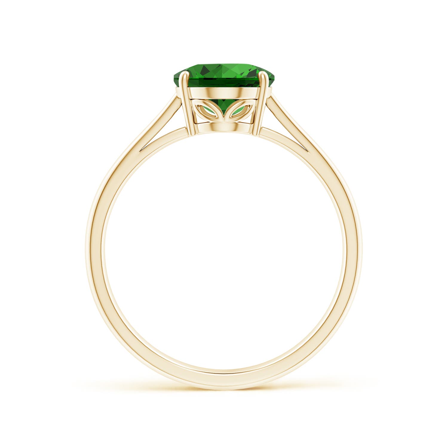 Premium - Lab-Grown Emerald / 1.5 CT / 14 KT Yellow Gold