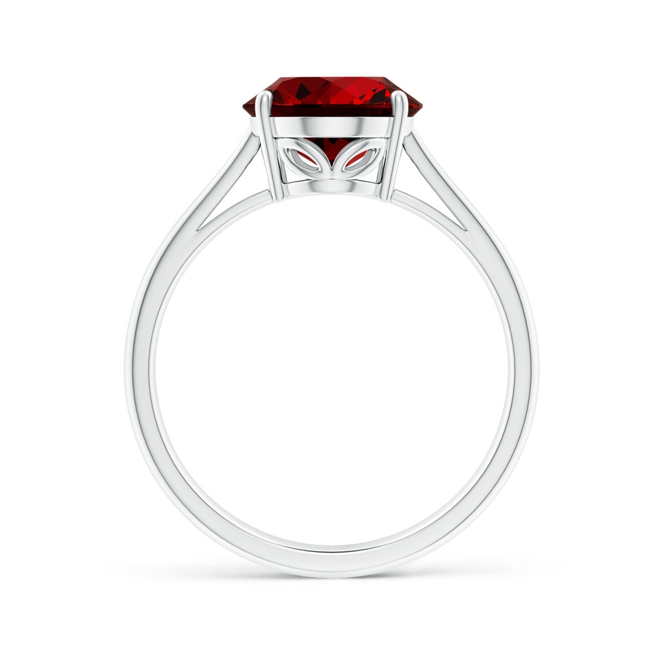 10x8mm Labgrown Lab-Grown Oval Solitaire Ruby Cocktail Ring in White Gold side 199