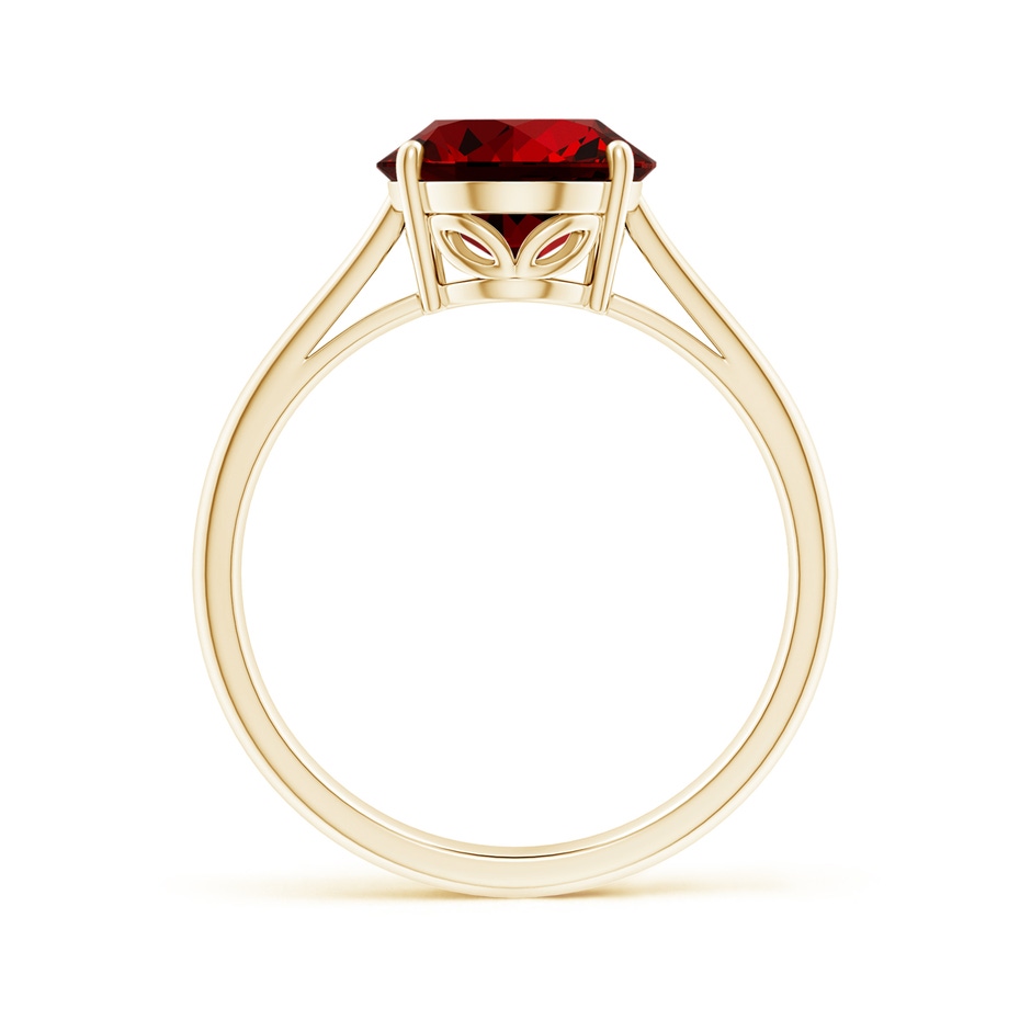 10x8mm Labgrown Lab-Grown Oval Solitaire Ruby Cocktail Ring in Yellow Gold side 199