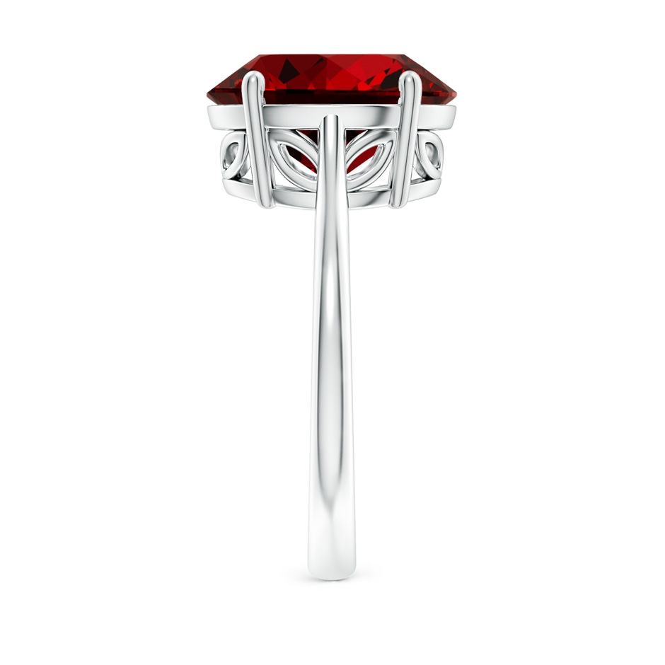 12x10mm Labgrown Lab-Grown Oval Solitaire Ruby Cocktail Ring in White Gold side 299