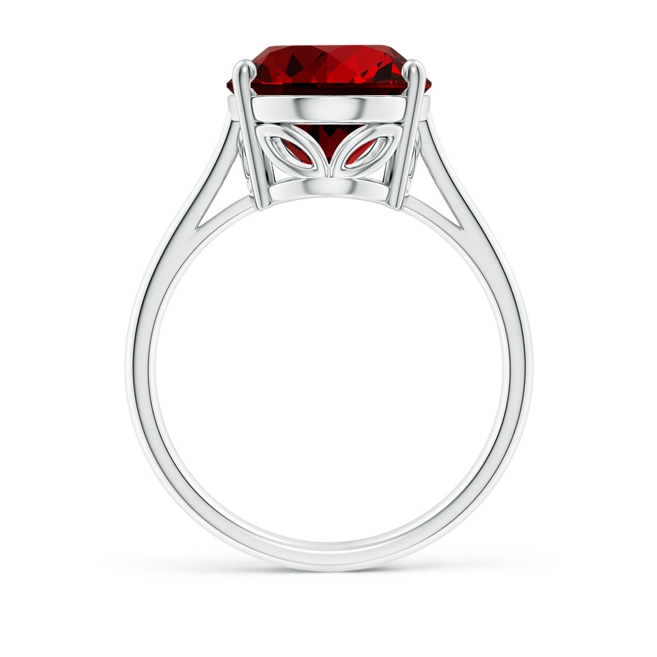 14x10mm Labgrown Lab-Grown Oval Solitaire Ruby Cocktail Ring in P950 Platinum side 199