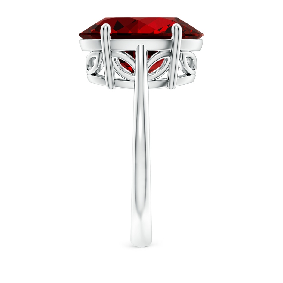 14x10mm Labgrown Lab-Grown Oval Solitaire Ruby Cocktail Ring in P950 Platinum side 299