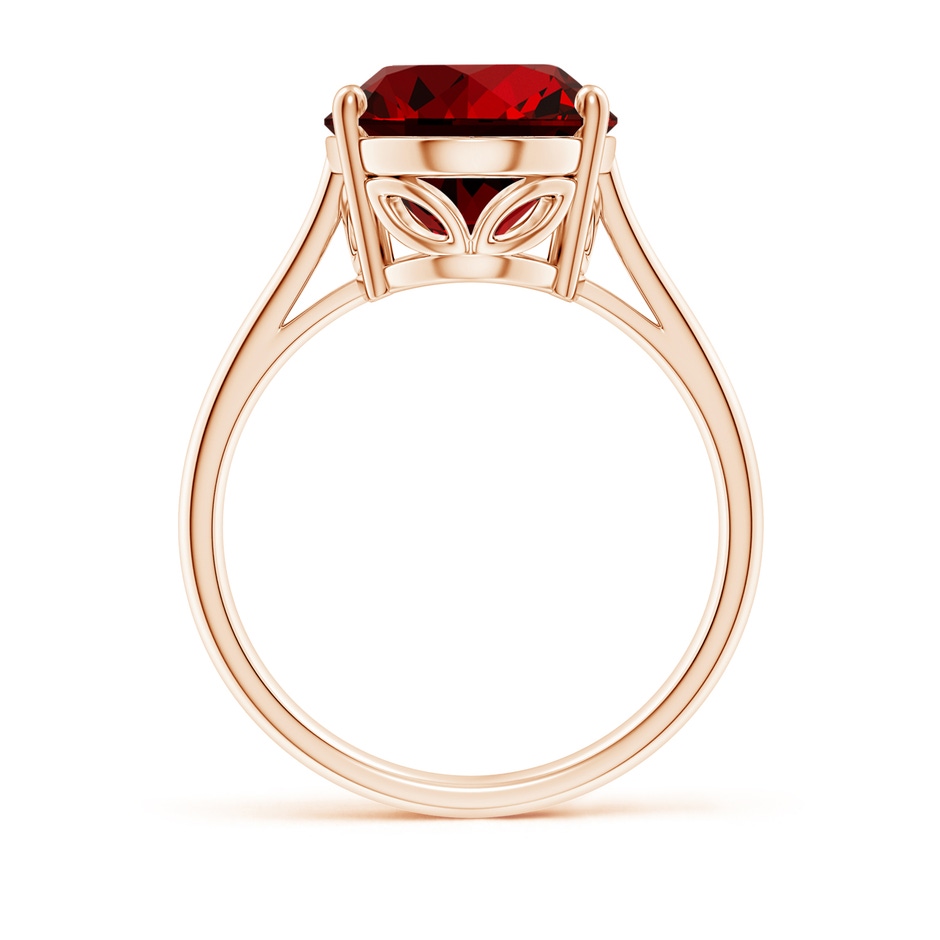 14x10mm Labgrown Lab-Grown Oval Solitaire Ruby Cocktail Ring in Rose Gold side 199