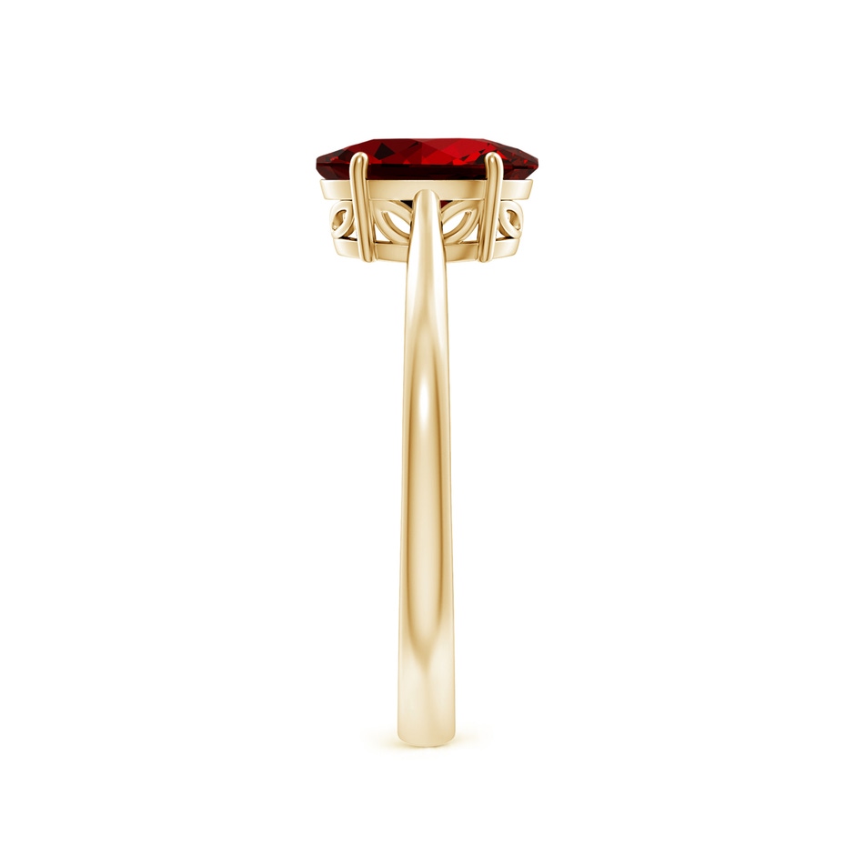 8x6mm Labgrown Lab-Grown Oval Solitaire Ruby Cocktail Ring in 9K Yellow Gold side 299