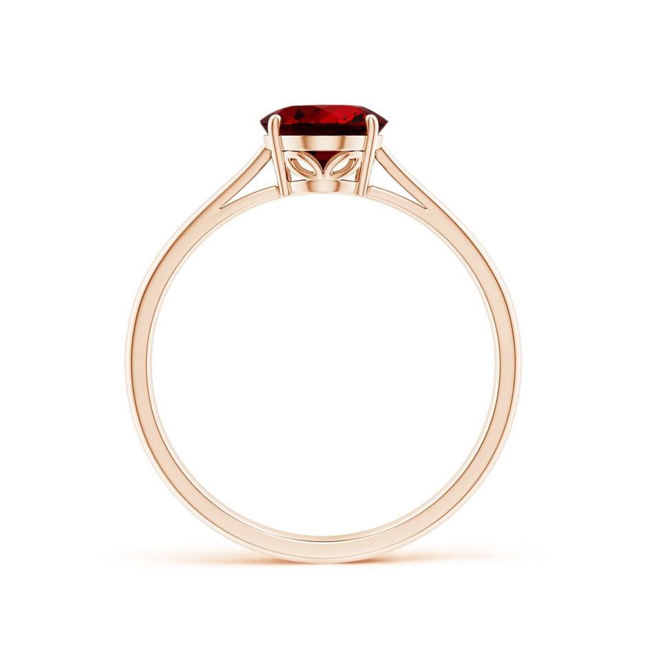 8x6mm Labgrown Lab-Grown Oval Solitaire Ruby Cocktail Ring in Rose Gold side 199