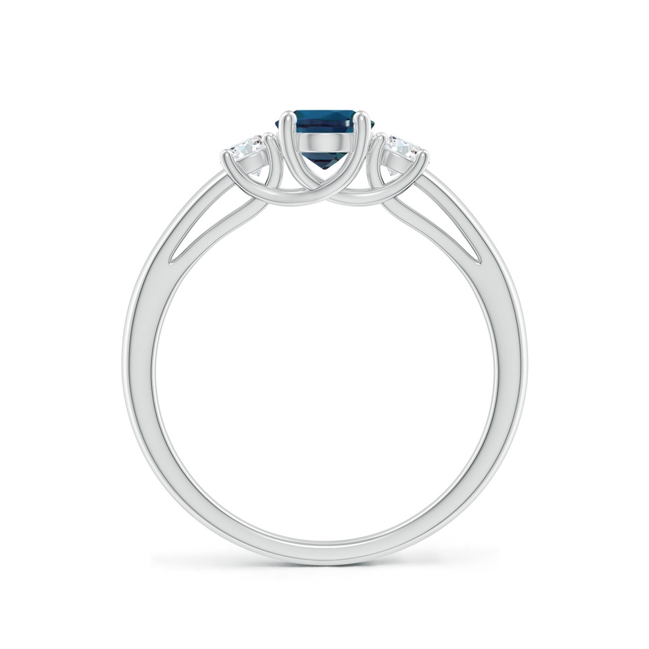 7x5mm Labgrown Oval Lab-Grown Alexandrite Ring with Diamond Accents in White Gold side 199