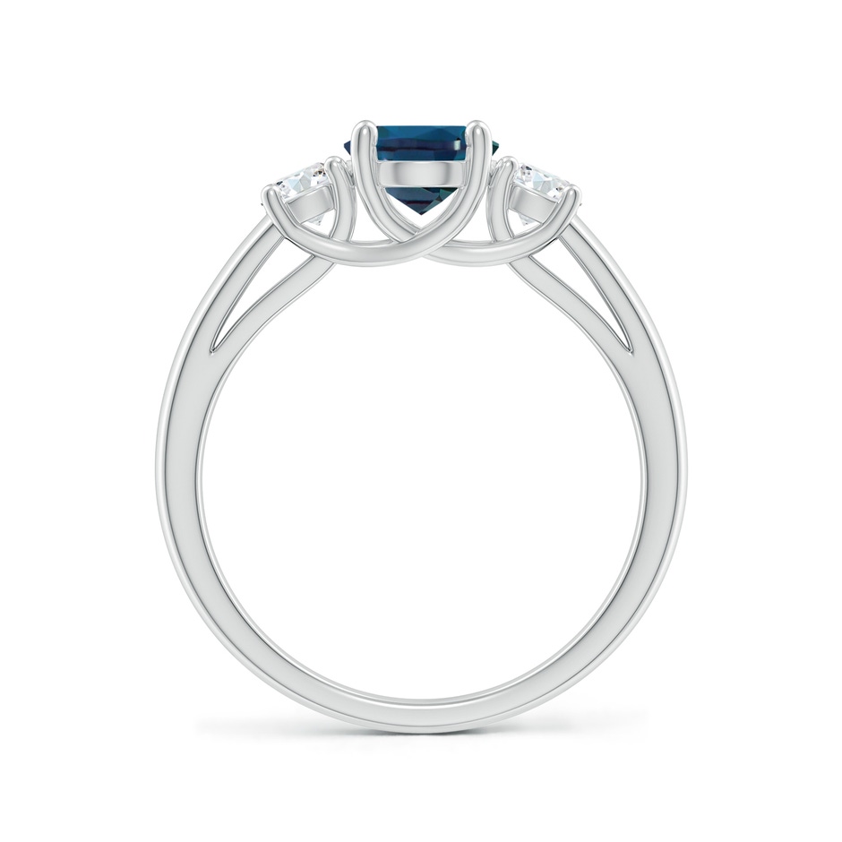 8x6mm Labgrown Oval Lab-Grown Alexandrite Ring with Diamond Accents in P950 Platinum side 199