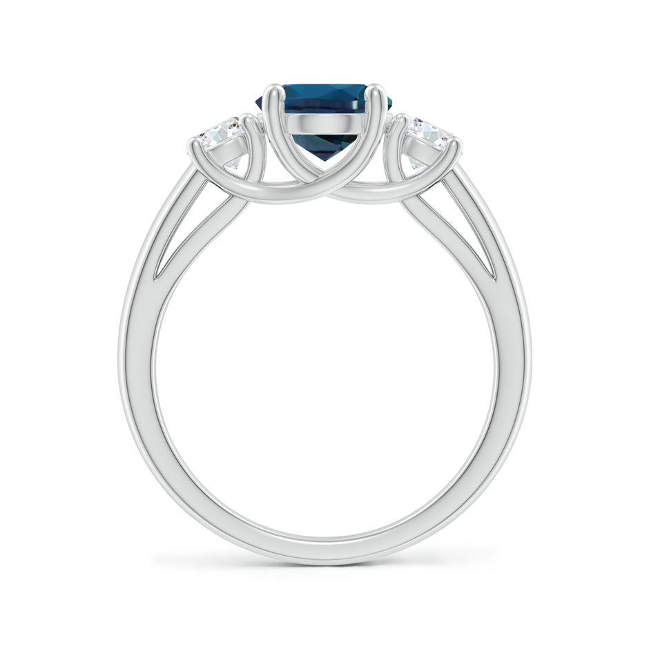 9x7mm Labgrown Oval Lab-Grown Alexandrite Ring with Diamond Accents in White Gold side 199