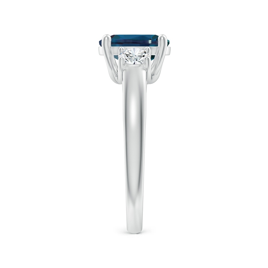 9x7mm Labgrown Oval Lab-Grown Alexandrite Ring with Diamond Accents in White Gold side 299