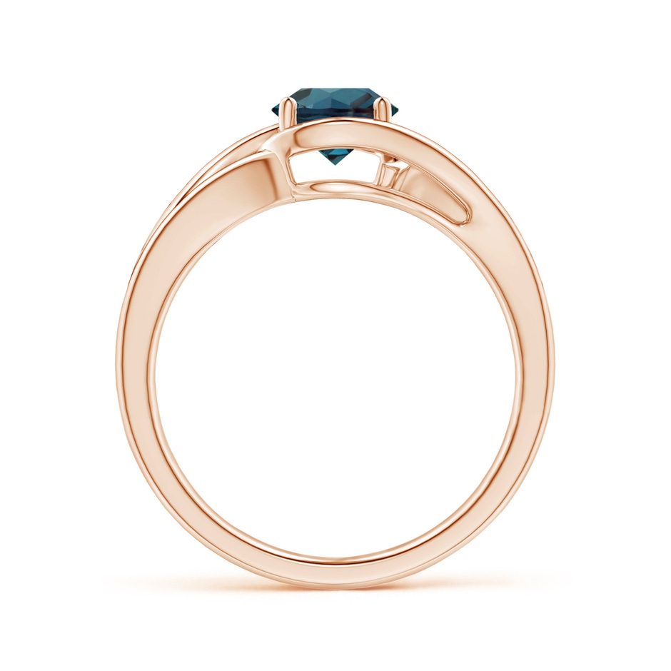 6mm Labgrown Twist Split Shank Solitaire Lab-Grown Alexandrite Ring in 18K Rose Gold side 199