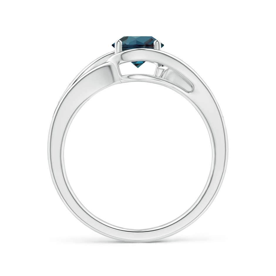 6mm Labgrown Twist Split Shank Solitaire Lab-Grown Alexandrite Ring in 18K White Gold side 199
