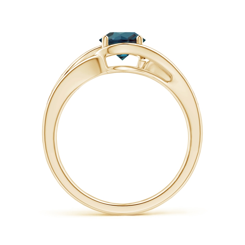 6mm Labgrown Twist Split Shank Solitaire Lab-Grown Alexandrite Ring in 18K Yellow Gold side 199