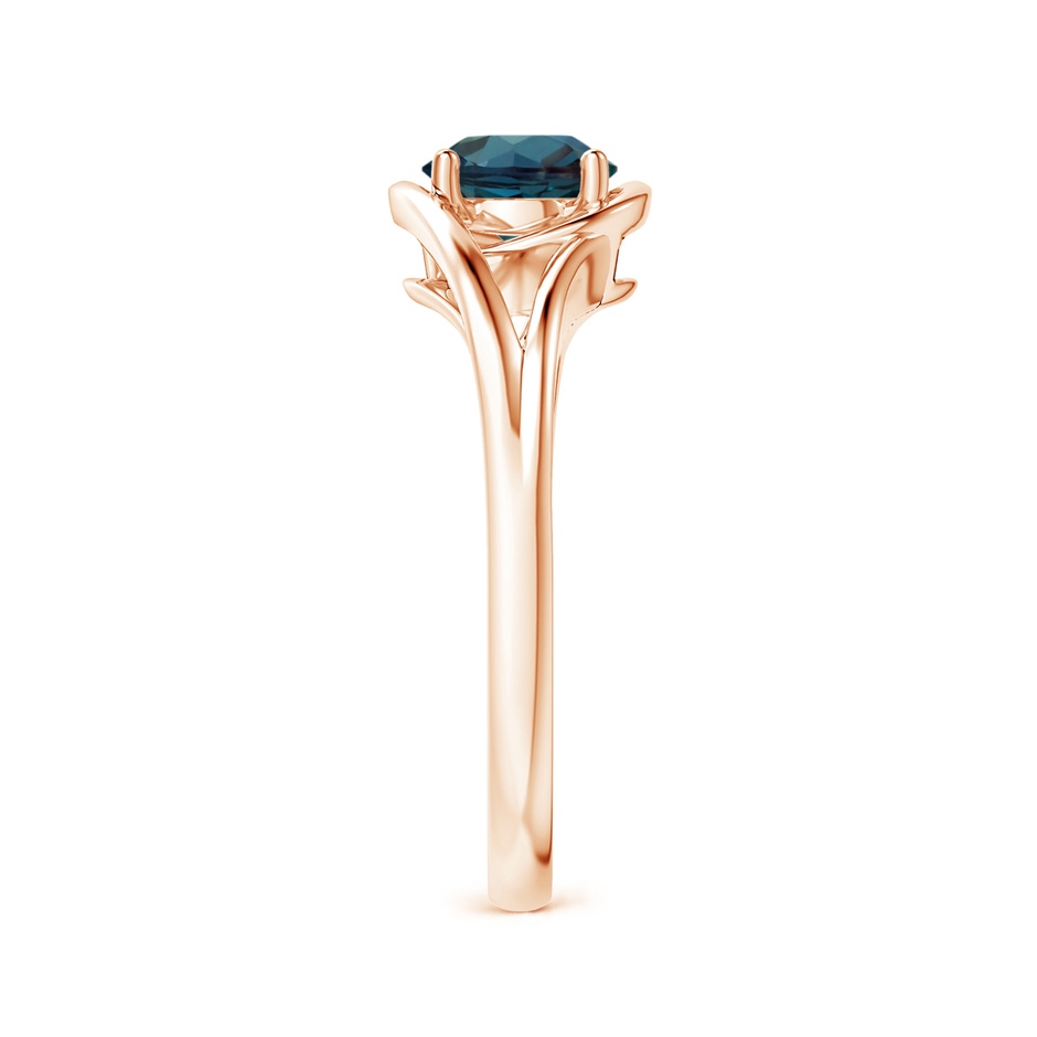 6mm Labgrown Twist Split Shank Solitaire Lab-Grown Alexandrite Ring in Rose Gold side 299