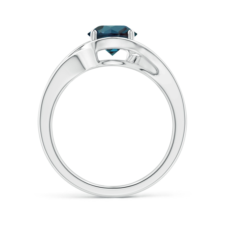 7mm Labgrown Twist Split Shank Solitaire Lab-Grown Alexandrite Ring in P950 Platinum side 199