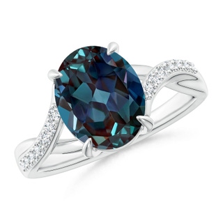 Oval Lab-Grown Lab Grown Alexandrite