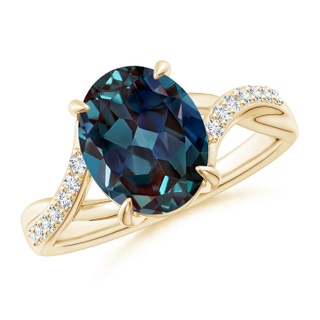 Oval Lab-Grown Lab Grown Alexandrite