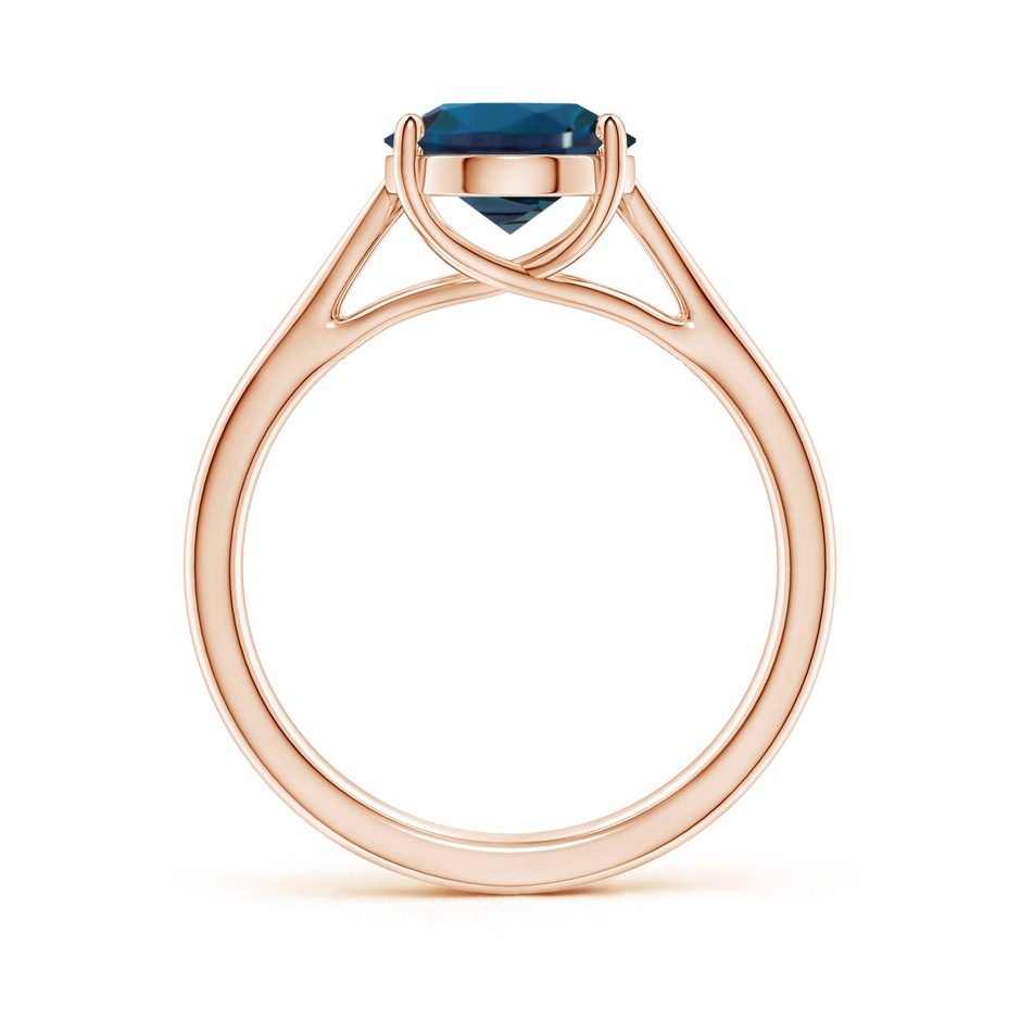 10x8mm Labgrown Prong-Set Oval Lab-Grown Alexandrite Cathedral Solitaire Ring in Rose Gold side 199
