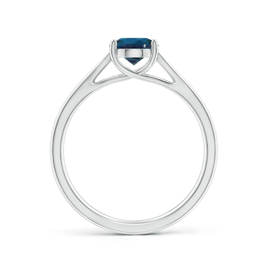 8x6mm Labgrown Prong-Set Oval Lab-Grown Alexandrite Cathedral Solitaire Ring in 18K White Gold side 199