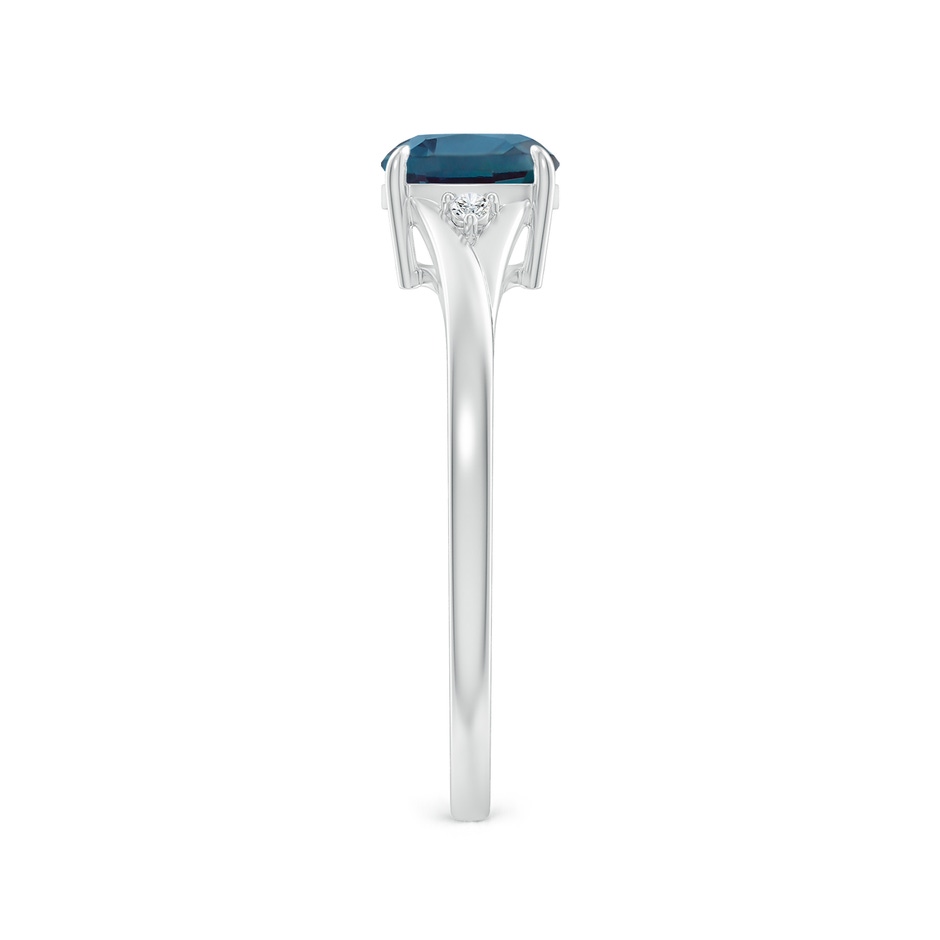 6mm Labgrown Split Shank Cushion Lab-Grown Alexandrite Solitaire Ring in P950 Platinum side 299
