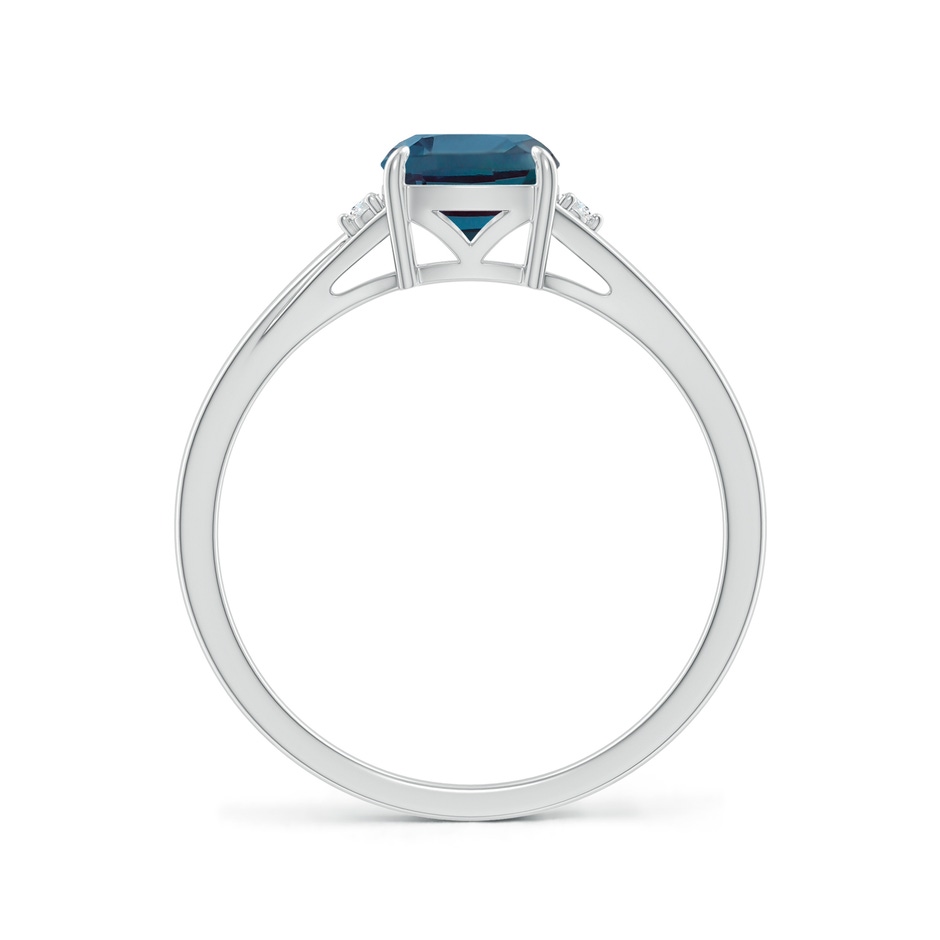 6mm Labgrown Split Shank Cushion Lab-Grown Alexandrite Solitaire Ring in White Gold side 199