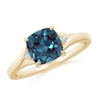 Cushion Lab-Grown Lab Grown Alexandrite