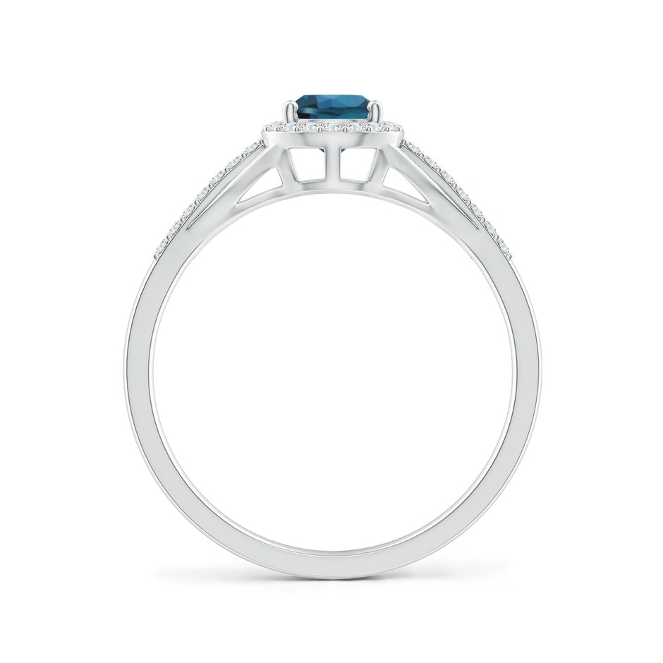 7x5mm Labgrown Pear-Shaped Lab-Grown Alexandrite Ring with Diamond Halo in White Gold side 199