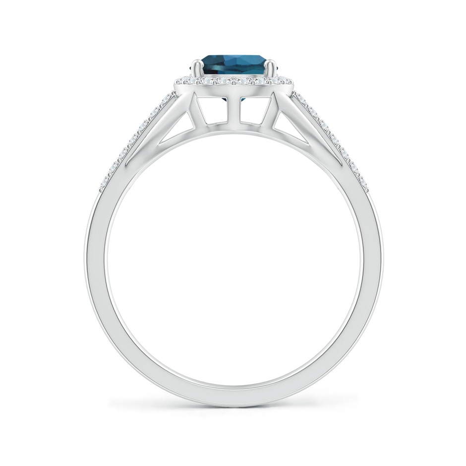 8x6mm Labgrown Pear-Shaped Lab-Grown Alexandrite Ring with Diamond Halo in White Gold side 199