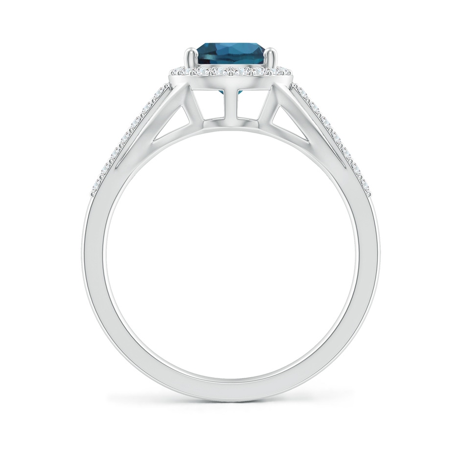 9x6mm Labgrown Pear-Shaped Lab-Grown Alexandrite Ring with Diamond Halo in White Gold side 199
