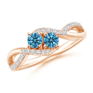 Round Fancy Intense, VS Lab Grown Blue Diamond