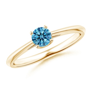 Round Fancy Intense, VS Lab Grown Blue Diamond