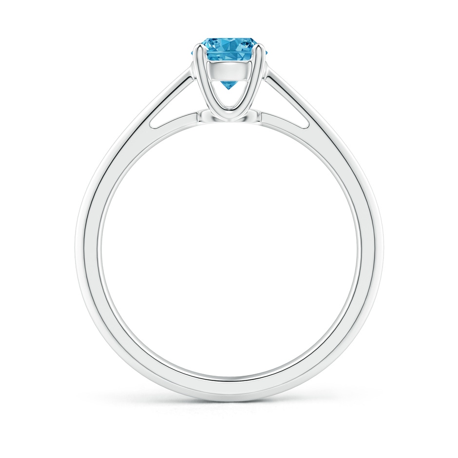 5.1mm Labgrown Knife-Edged Classic Round Lab-Grown Fancy Intense Blue Diamond Solitaire Ring in White Gold side 199