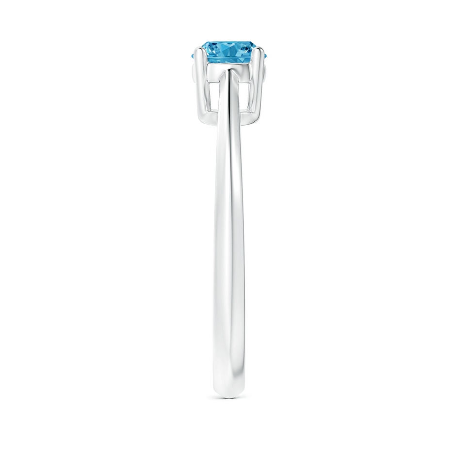 5.1mm Labgrown Knife-Edged Classic Round Lab-Grown Fancy Intense Blue Diamond Solitaire Ring in White Gold side 299