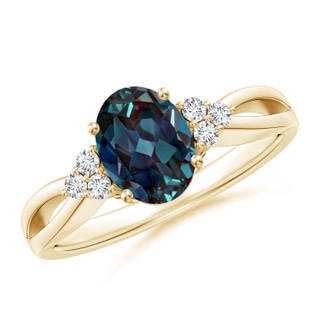 Oval Lab-Grown Lab Grown Alexandrite