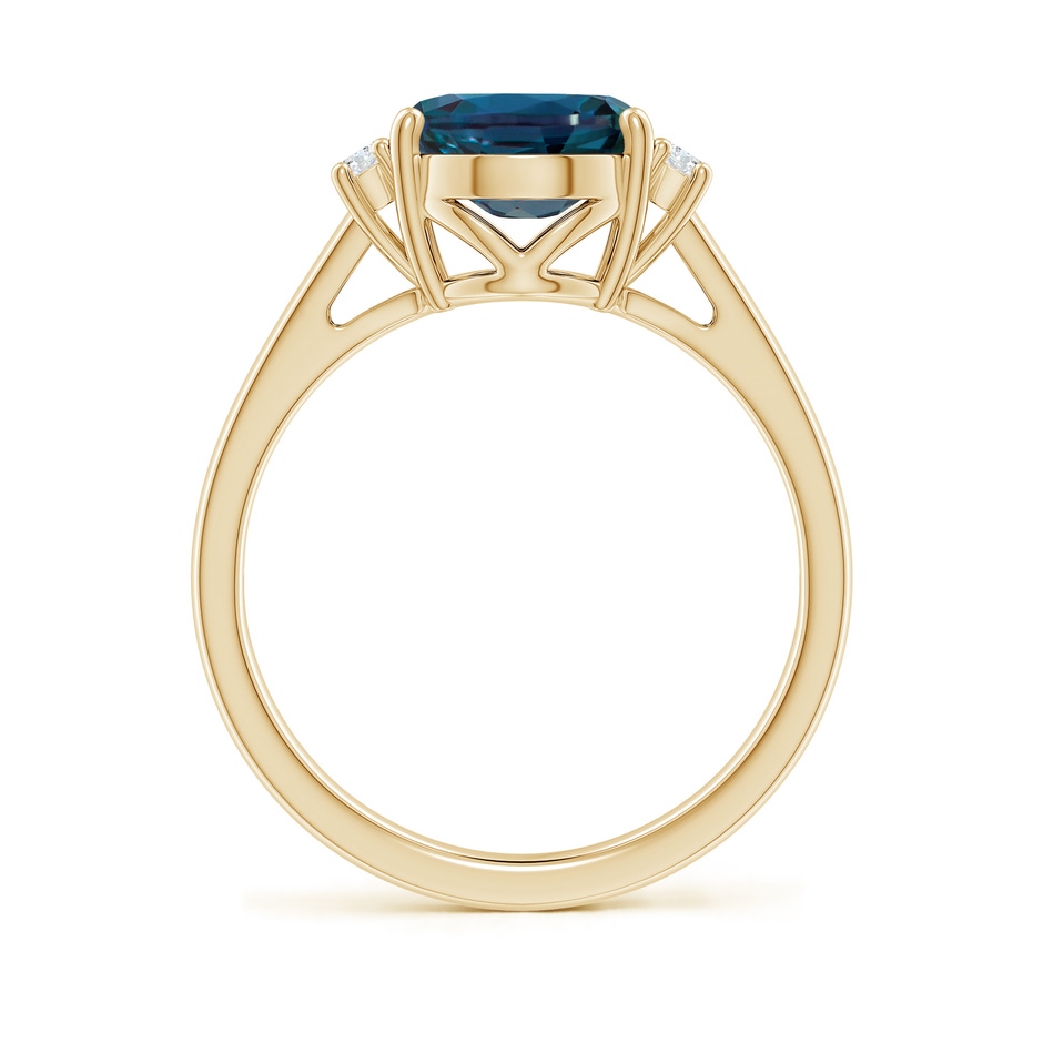 10x8mm Labgrown Oval-Shaped Lab-Grown Alexandrite Solitaire Ring with Diamond Accents in 18K Yellow Gold side 199